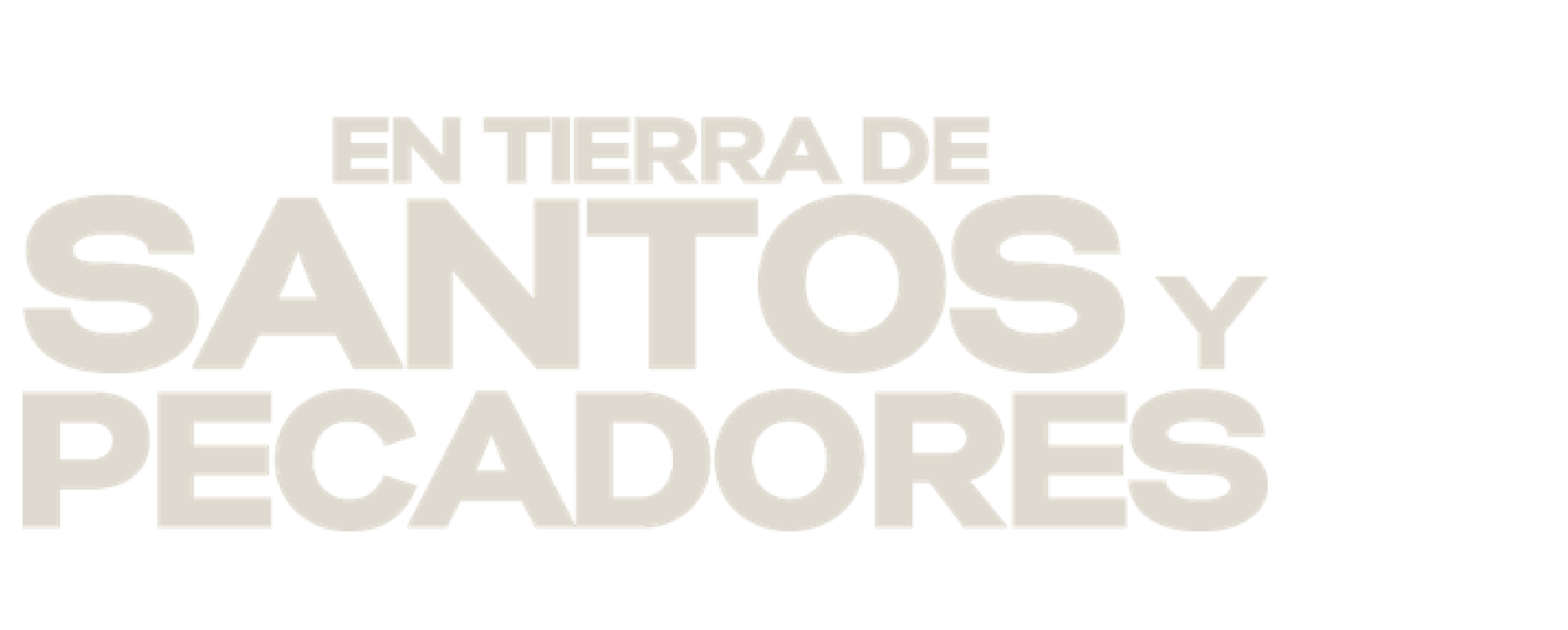 logo En tierra de Santos y Pecadores