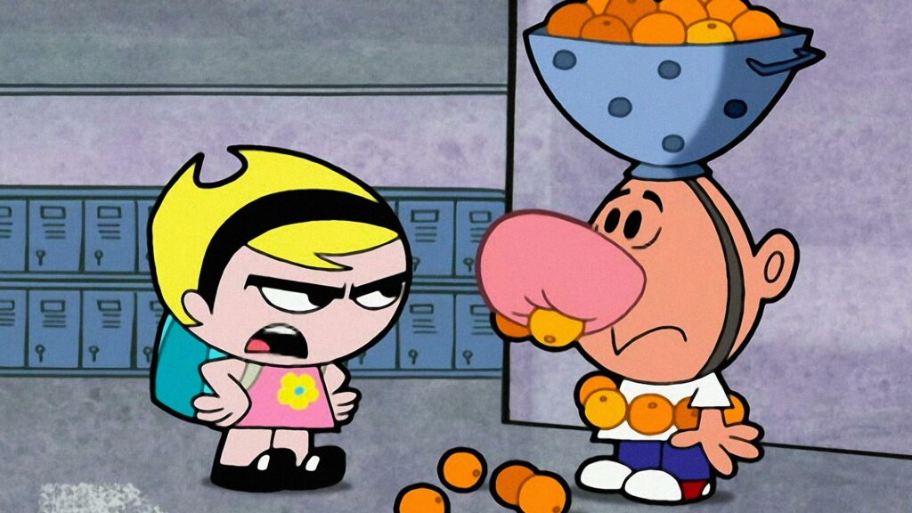Mandy regañando a Billy